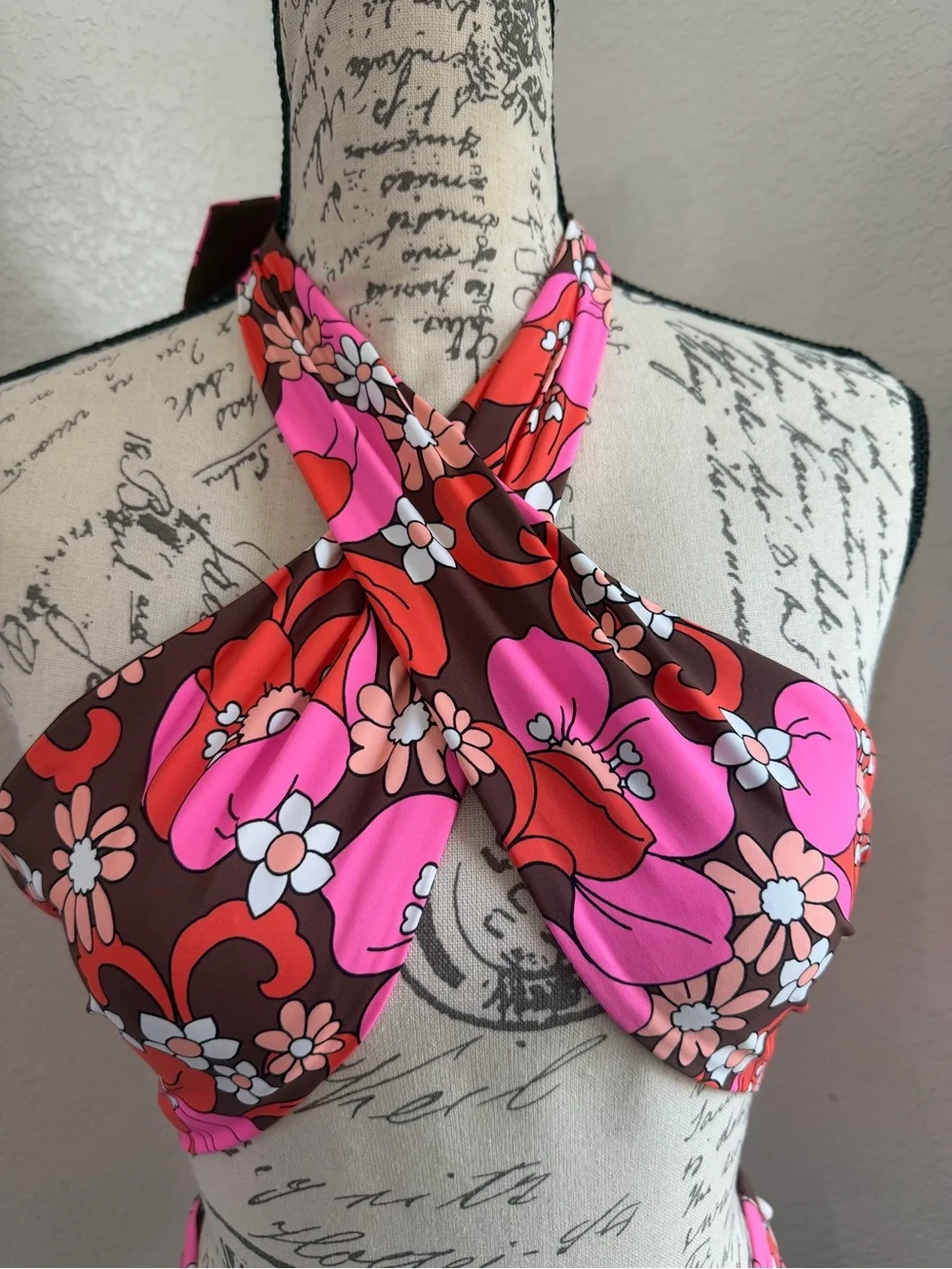Frankie's Bikinis Dorothy One Piece Retro Floral Swimsuit